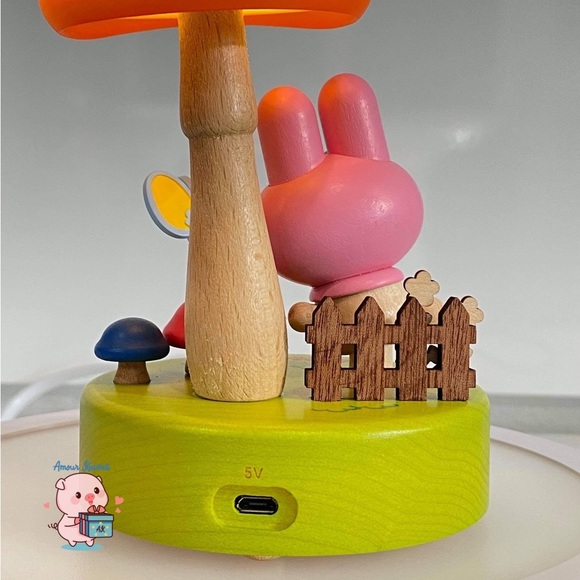 Sanrio My Melody Wooden Sanrio Mushroom USB Light - Picture 5 of 10